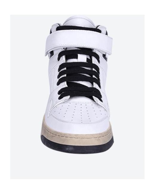 Saint Laurent White Lax High-Top Sneakers for men