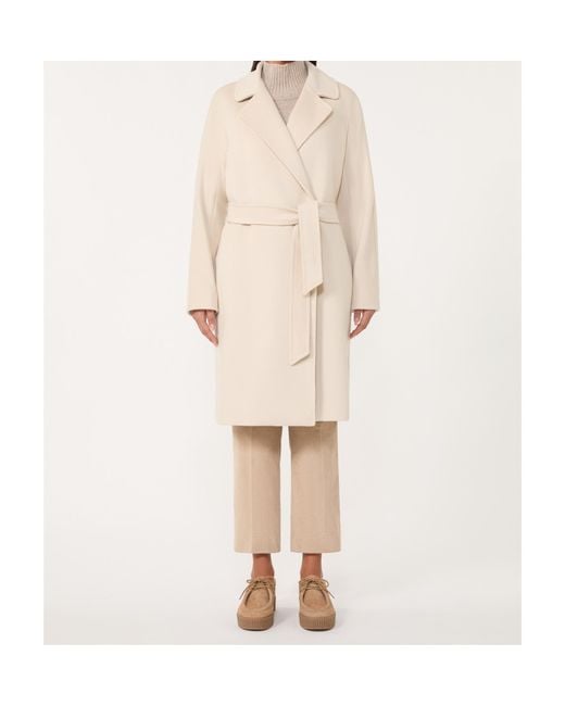 Weekend by Maxmara Natural Belt-Detail Coat