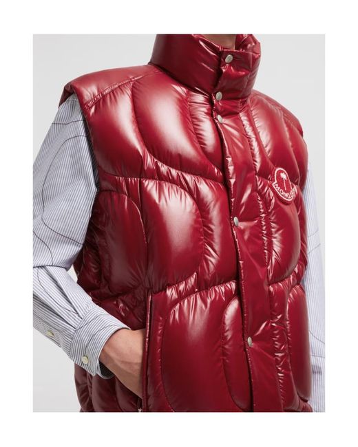 Moncler Red X Palm Angels Gwenyth Down Gilet for men