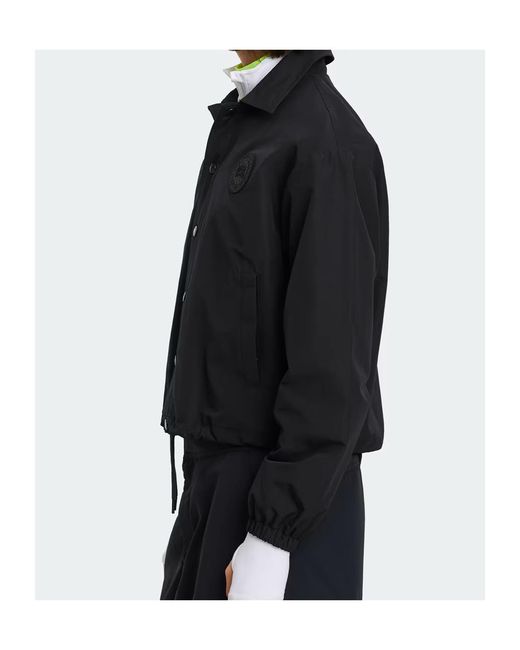 Canada Goose Blue Button-Up Drawstring Jacket