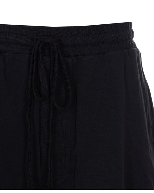 Thom Krom Blue Elastic Waist Drawstring Shorts for men