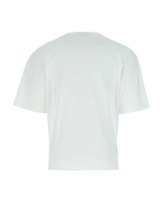 A.P.C. White Logo-Printed Crewneck T-Shirt for men