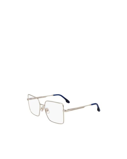 Victoria Beckham White Eyewear Square Frame Glasses