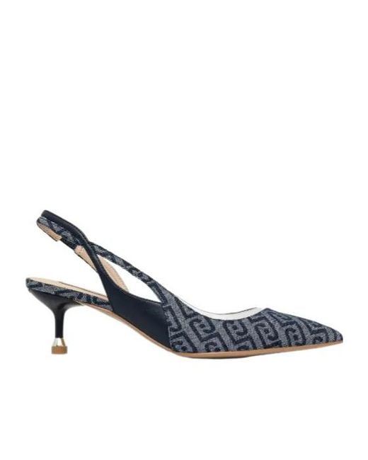 Liu Jo Blue Denim Slingback Pumps