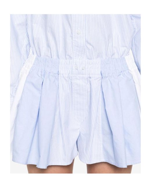 Alexander Wang White Prestyled Pleated Playsuit