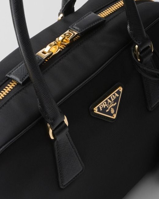 Prada Black Medium Re-Edition 1978 Logo Tote Bag