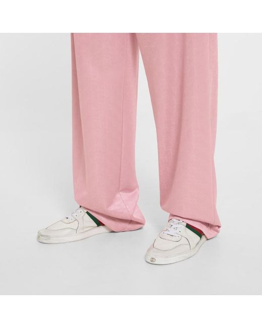 Gucci White Stretch High-Top Trainers
