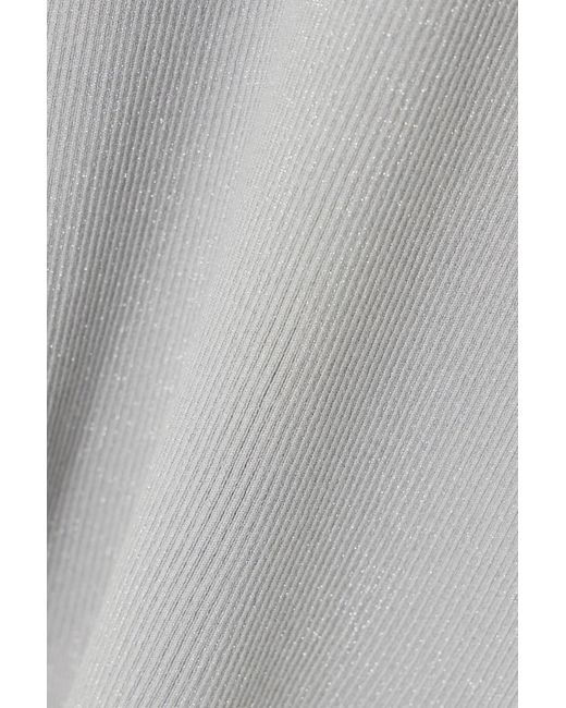 Max Mara Gray Short-Sleeved Sweater
