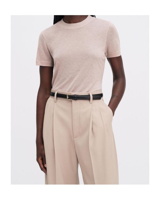 Filippa K Pink Crew Neck T-Shirt