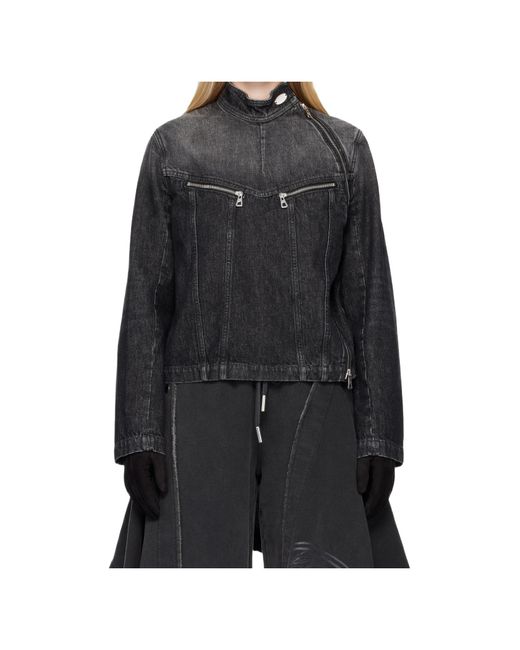 Jean Paul Gaultier Blue Detachable Glove Denim Jacket