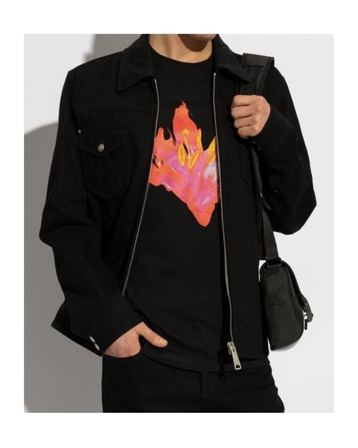 McQueen Black Denim Jacket for men