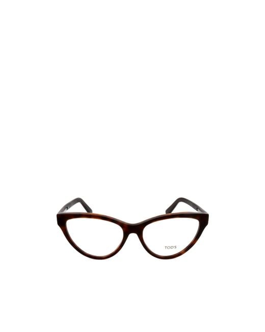 Tod's White Cat-Eye Flat Mirror