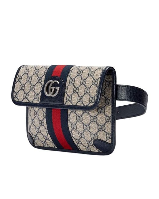 Gucci Black Ophidia Gg Belt Bag for men