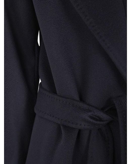 Max Mara Blue Long-Sleeved Coat