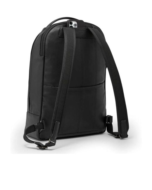 Tumi Black Harrison Warren Zip Backpack for men