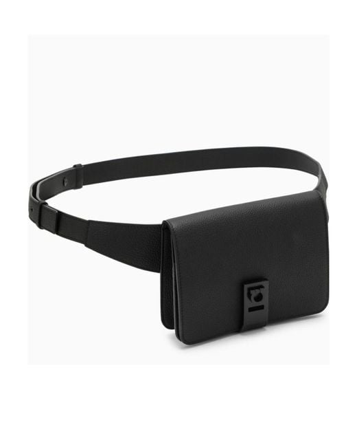 Ferragamo Black Gancini Buckle Pocket for men