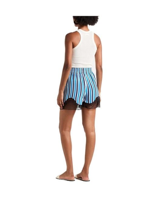 Burberry Blue Shorts Bermuda