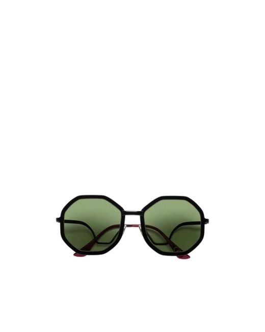 Marni Green Geometric Frame Sunglasses for men