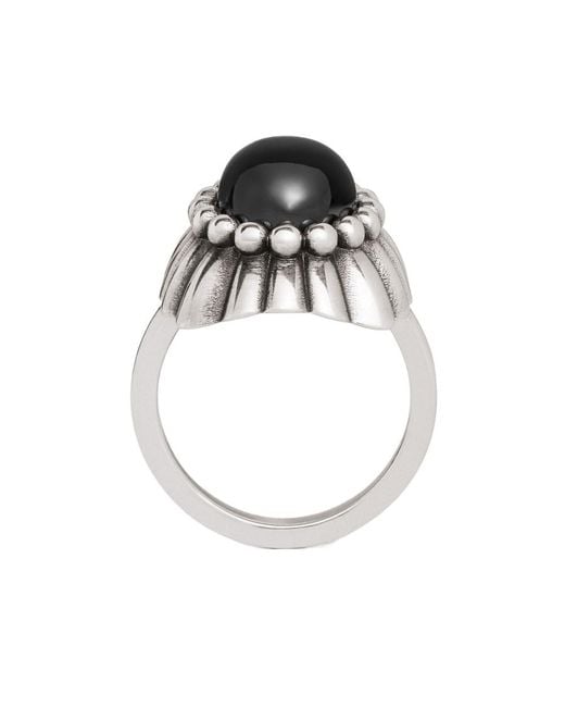 Céline White Folk Ring