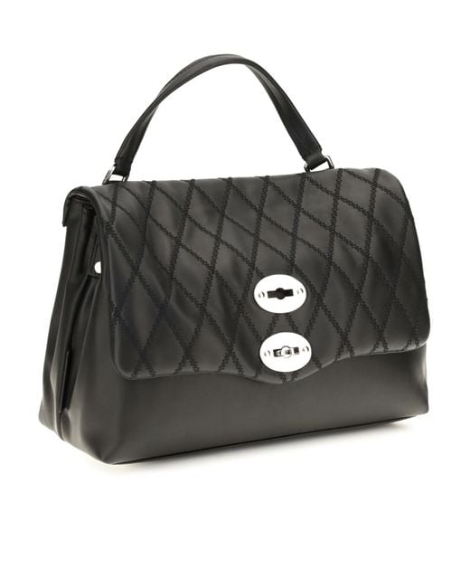 Zanellato Black Flap Shoulder Bag