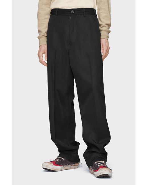 Maison Margiela Black Straight Leg Pants for men
