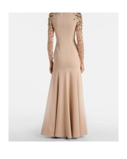 Jenny Packham Natural Sylvia Embellished Gown