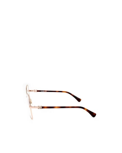 Max Mara Natural Irregular Farme Glasses