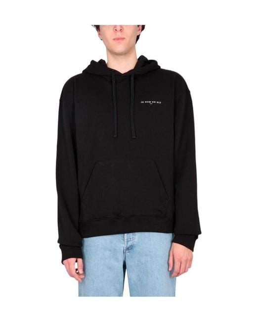 Ih Nom Uh Nit Black Mask Authentic Drawstring Hoodie for men
