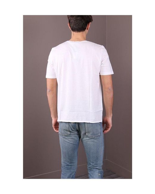 Saint Laurent White Animal Print' T-Shirt for men