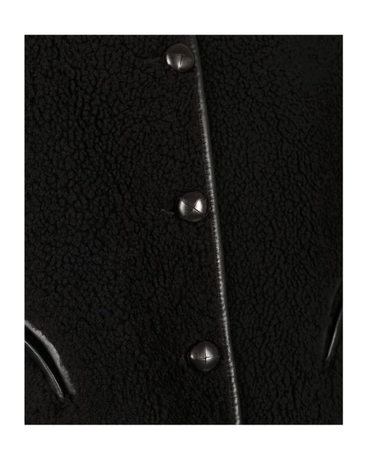 Blazé Milano Black Blazé Milano Gliss Bolero Reversible Shearling Jacket