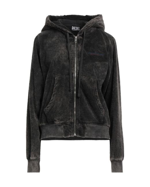 DIESEL Black Solid-Color Hoodie