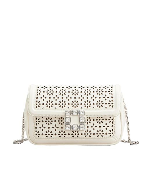 Roger Vivier White Jeu De Fille Clutch Bag