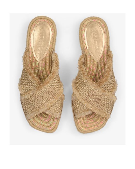 Jimmy Choo Multicolor Aciel Slip-On Sandals