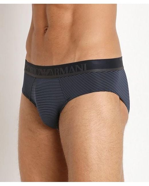 Emporio Armani Blue Logo Detail Panties for men