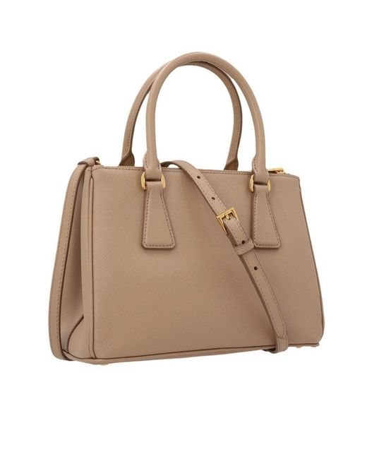 Prada Natural Small 'Galleria' Shoulder Bag