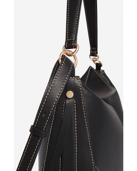Vanessa Bruno Black Large Top Handle Curved Shoulder Bag