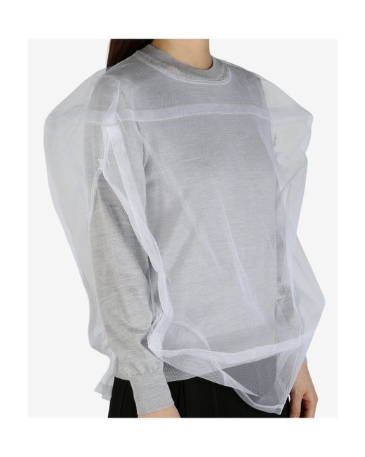 Comme des Garçons Gray Layered Sweatshirt
