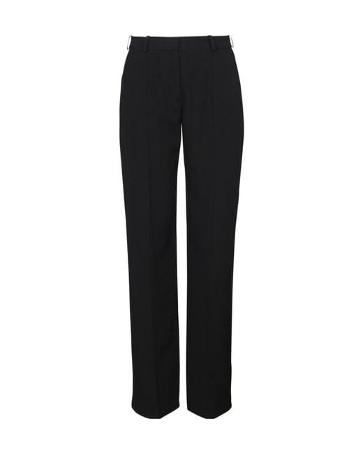 Balmain Black Waistband Loop Casual Pants
