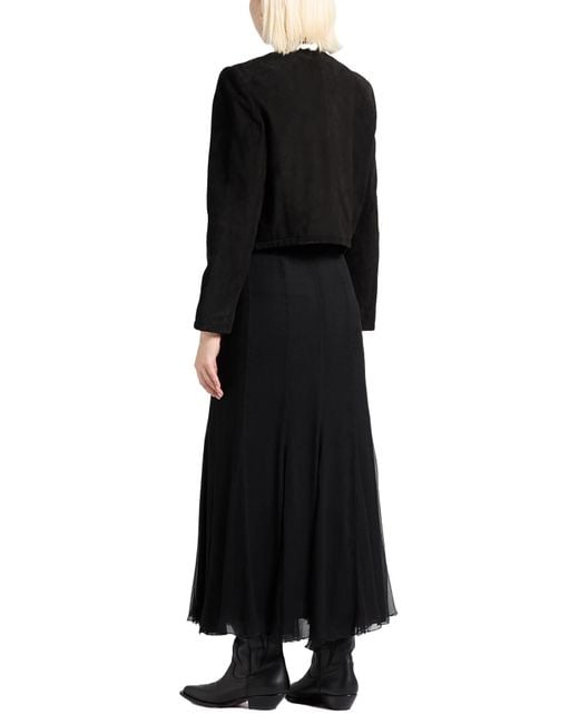 Isabel Marant Black Jacket Goat Skin