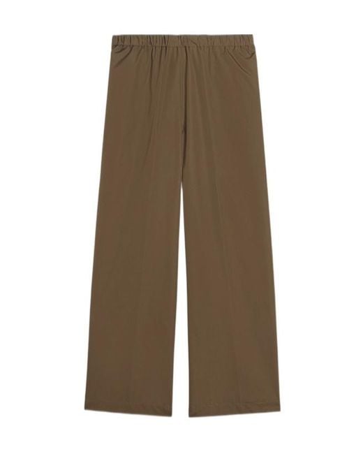 Aspesi Green Elasticated Cotton Trousers