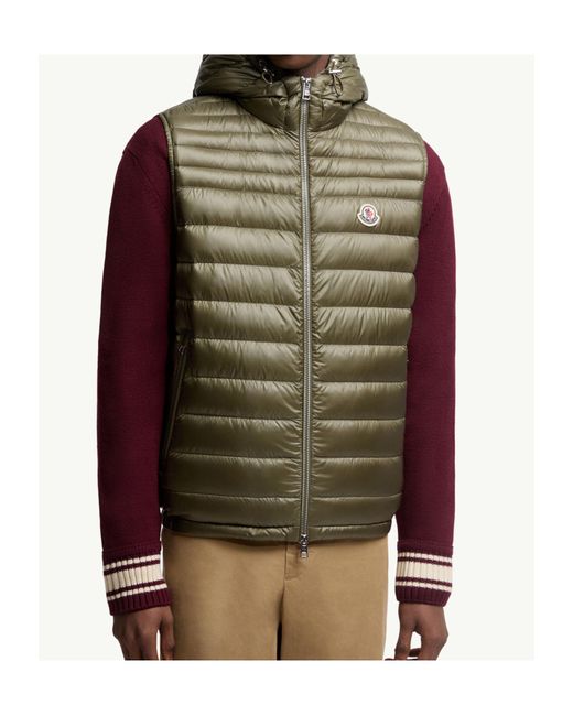 Moncler Green Orant Padded Gilet for men
