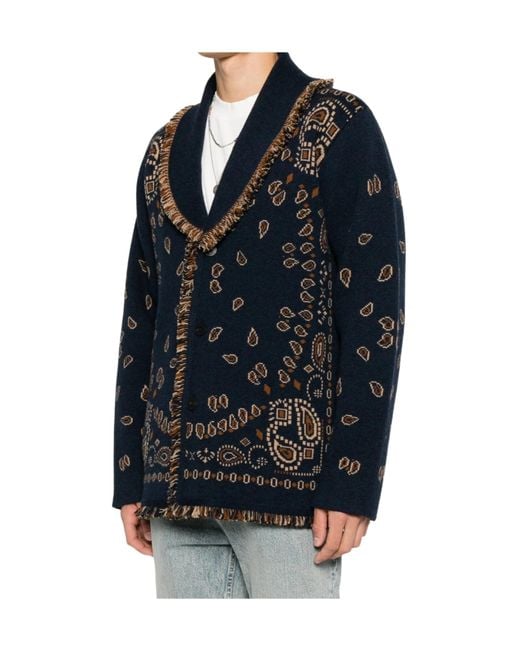 Alanui Blue Cardigans for men