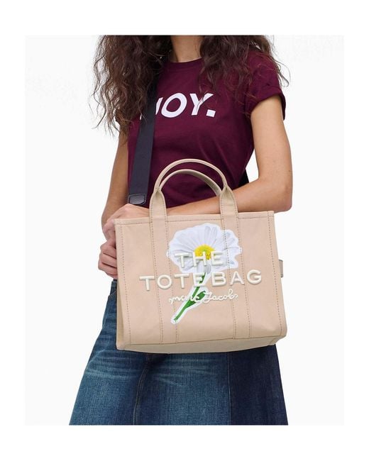 Marc Jacobs Multicolor The Daisy Script Medium Tote Bag