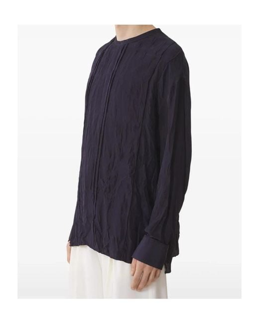 Lanvin Blue Seam-Details Shirt for men