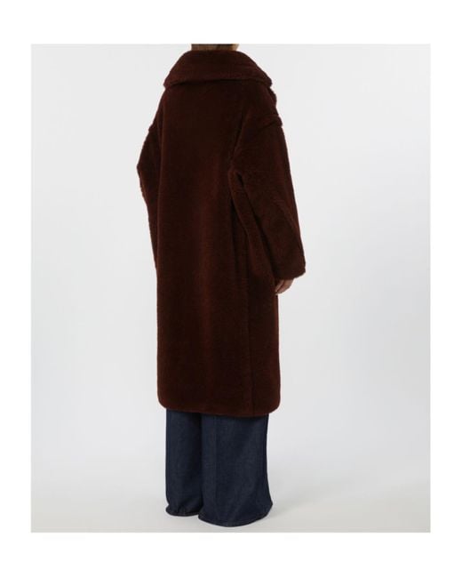 Max Mara Red Teddy Bear Icon Coat