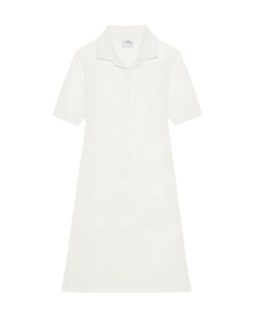 Courreges White Courrèges Mini Piqué Polo Dress