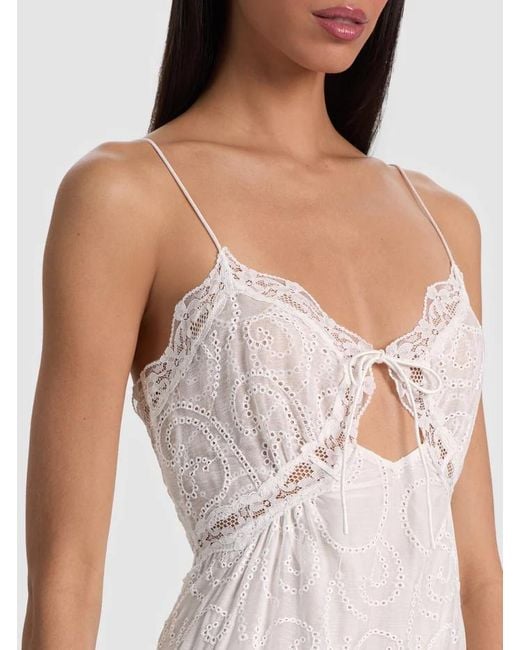 Alice + Olivia White Alice Olivia Nicky Long Dress