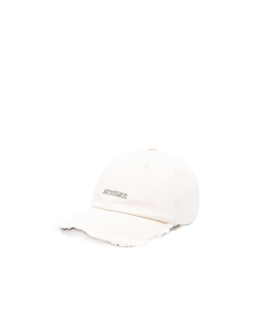 Jacquemus White La Casquette Artichaut Baseball Cap