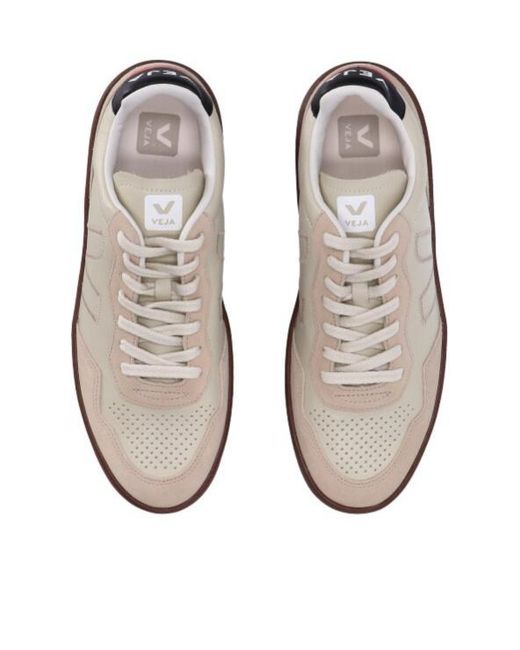 Veja Brown V-90 Lace-Up Sneakers for men