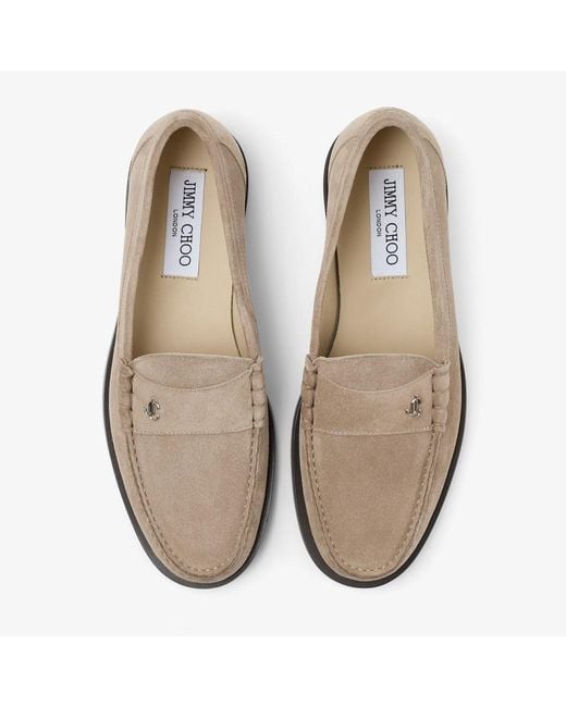 Jimmy Choo Brown Ethan Jc Emblem Loafers for men